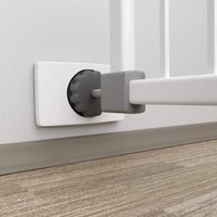 Tigrezy - 4er Set Wandschutzgleiter für Treppengitter und Türgitter - ohne Bohren - für Baby, Kind, Hund (quadratisch) von TIGREZY