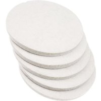 5 Stück Polierpads aus Wollfilz, 125 mm x 10 mm (L x B), für Glas, Kunststoff, Metall, Marmor, Küche, Bad, Exzenterschleifer von TIGREZY
