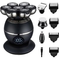 5-in-1-Elektrorasierer mit 7 Scherköpfen für Männer mit Glatze, Multifunktions-Elektrorasierer für Männer, kabelloses, wiederaufladbares 5-in-1-Elektrorasierer mit 7 Scherköpfen für Männer mit Glatze, Multifunktions-Elektrorasierer für Männer, kabelloses, wiederaufladbares von TIGREZY