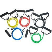 5-teiliges Widerstandsbänder-Set mit Griffen für Übungen, Widerstandsschläuche mit Türanker für Männer und Frauen, Muskelaufbau, Krafttraining 5-teiliges Widerstandsbänder-Set mit Griffen für Übungen, Widerstandsschläuche mit Türanker für Männer und Frauen, Muskelaufbau, Krafttraining von TIGREZY