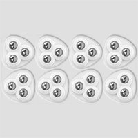 8er-Pack selbstklebende Mini-Universal-Lenkrollen, Rollen für kleine Arbeitsplattengeräte, geeignet für Kaffeemaschinen, Heißluftfritteusen, kleine von TIGREZY