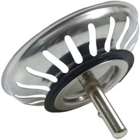Tigrezy - Abflusskorb für Küchenspüle, 78 mm – Universelles Edelstahlsieb, aufklappbarer Korbverschluss, – spülmaschinenfest, verstopft nicht und von TIGREZY