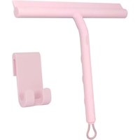 Tigrezy - Duschabzieher, Streifenfreie Reinigung Duschabzieher für Glastüren Rosa, Silikon Duschabzieher mit Halterung - 21 cm, Duschwischer Abzieher von TIGREZY