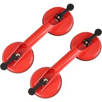 Glassauger, robuster Kunststoff-Vakuumplattengriff, Glashalterhaken zum Anheben von großen Glas-/Fliesen-Saugnapfhebern/Dellenziehern (2er-Pack) von TIGREZY