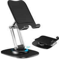 Handyständer für den Schreibtisch, verstellbarer Telefonhalter mit 360° drehbarer Basis, faltbar und tragbar Handyständer für den Schreibtisch, verstellbarer Telefonhalter mit 360° drehbarer Basis, faltbar und tragbar von TIGREZY
