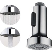 Küchenspülen-Sprühkopf, 2-Modus-Küchenarmaturendüse, Küchenarmaturenverlängerung, Küchenarmaturen-Luftsprudler mit Sprühkopf (A-Silber) von TIGREZY