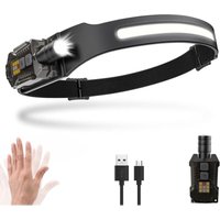 LED-Stirnlampe, 230°-Zoom, 1500 mAh, Bewegungssensor, abnehmbarer Magnet, IPX5-wasserdicht, zum Angeln und Camping. LED-Stirnlampe, 230°-Zoom, 1500 mAh, Bewegungssensor, abnehmbarer Magnet, IPX5-wasserdicht, zum Angeln und Camping. von TIGREZY