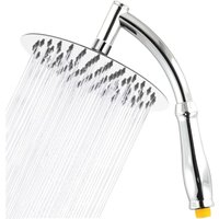 Leistungsstarker Regenduschkopf und Handbrausearm mit verchromtem Verlängerungsarm – universeller runder Wasserfall-Duschkopf G1/2 8 Zoll Leistungsstarker Regenduschkopf und Handbrausearm mit verchromtem Verlängerungsarm – universeller runder Wasserfall-Duschkopf G1/2 8 Zoll von TIGREZY