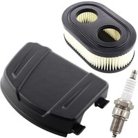 Luftfilterabdeckung 594106, Luftfilter Rasenmäher, F6TC Zündkerze, kompatibel mit Briggs & Stratton Small Vertical Modellen 625E, 625EXi, 650EXi, von TIGREZY