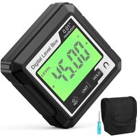 Magnetischer digitaler Winkelmesser mit LCD-Display, tragbares Winkelmessgerät, batteriebetriebener Winkelmesser für Zimmerei und Bau (Batterien von TIGREZY