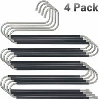 Multi-Hosenbügel, stabil und platzsparend, aus Metall, für 5 Hosen, rutschfest, S-Form. - Tigrezy Multi-Hosenbügel, stabil und platzsparend, aus Metall, für 5 Hosen, rutschfest, S-Form. - Tigrezy von TIGREZY