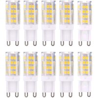 Tigrezy - Packung mit 10 G9-LED-Leuchtmitteln, warmweiß 3000 k, 5 w, entspricht 40 w Halogenlampen, 420 Lumen, nicht dimmbar Tigrezy - Packung mit 10 G9-LED-Leuchtmitteln, warmweiß 3000 k, 5 w, entspricht 40 w Halogenlampen, 420 Lumen, nicht dimmbar von TIGREZY