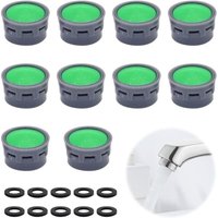 Set mit 10 Wasserhahn-Luftsprudlern inklusive Dichtungsring, Filter, Begrenzer, Badezimmerzubehör, Filtereinsätzen und Ersatzteilen für das Badezimmer Set mit 10 Wasserhahn-Luftsprudlern inklusive Dichtungsring, Filter, Begrenzer, Badezimmerzubehör, Filtereinsätzen und Ersatzteilen für das Badezimmer von TIGREZY