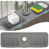 Tigrezy - Spülbeckenschutz, Silikon-Wasserhahnmatte für Küchenspüle, Spülmittelschwammhalter, Abtropfmatte für Badezimmer, Küchenspüle, von TIGREZY