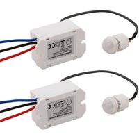Tigrezy - Stück Infrarot-Sensorschalter, Mini-Infrarot-Bewegungsmelder für die Installation im Innenbereich, 220 v integrierter Bewegungsmelder, 8 m von TIGREZY
