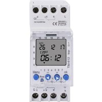 Tigrezy - TM612 220 vac 16 a 6 pins 2NO 2NC 2 Kanäle Großes LCD-Display Programmierbare 24-Stunden-Zeitschaltuhr mit zwei Relaisausgängen von TIGREZY