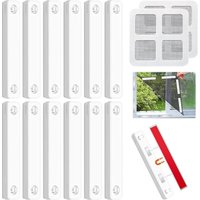 Tigrezy - 12 Stück Magnetstreifen, selbstklebende Magnetstreifen für Fliegengitter, selbstklebende universelle starke Magnetklebegitter, Magnete für Tigrezy - 12 Stück Magnetstreifen, selbstklebende Magnetstreifen für Fliegengitter, selbstklebende universelle starke Magnetklebegitter, Magnete für von TIGREZY