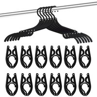 12 Stück Reise-Kleiderbügel, Kreuzfahrtschiff-Essentials, tragbare, zusammenklappbare Kleiderbügel, Reisezubehör, zusammenklappbarer Wäscheständer von TIGREZY