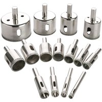 Tigrezy - 15-teiliges Diamant-Lochsägen-Set, Glasbohrer zum Bohren von Löchern in Glas, Flaschen, Marmor, Granitstein, Fliesenschneiden 0,24 Zoll - 2 Tigrezy - 15-teiliges Diamant-Lochsägen-Set, Glasbohrer zum Bohren von Löchern in Glas, Flaschen, Marmor, Granitstein, Fliesenschneiden 0,24 Zoll - 2 von TIGREZY
