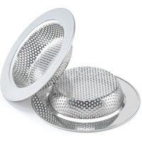 Tigrezy - 2 Stück Abflusssieb für die meisten Küchenspülen, Abflusskörbe, verbessertes doppellagiges, sicheres Design, Küchenspülensieb von TIGREZY