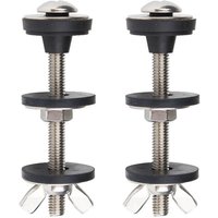 Tigrezy - 2 Stück M6 Universal-Schraubensatz für Toilettenspülkasten und Schüssel, robuste Schrauben aus Edelstahl für Toilettensitze, einfach zu von TIGREZY
