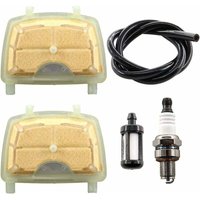 2er-Pack Luftfilter mit Zündkerze für MS171 MS171C MS181 MS181C MS201 MS211 MS211C 1139 007 1800, 1139 1201 602 Kettensäge 2er-Pack Luftfilter mit Zündkerze für MS171 MS171C MS181 MS181C MS201 MS211 MS211C 1139 007 1800, 1139 1201 602 Kettensäge von TIGREZY
