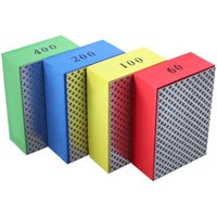 4 Stück Diamant-Handpolierpads zum Schleifen von Keramikfliesen und Glas, Polieren von Schleifblöcken 60, 100, 200, 400 4 Stück Diamant-Handpolierpads zum Schleifen von Keramikfliesen und Glas, Polieren von Schleifblöcken 60, 100, 200, 400 von TIGREZY