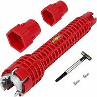 Tigrezy 8-in-1-Spülbeckenschlüssel, Wasserhahnschlüssel, Multifunktions-Rohrzange, Wasserhahnschlüssel, Wasserhahn-Rohrschlüssel-Werkzeug, von TIGREZY