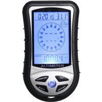 Elektronischer digitaler Höhenmesser, 8-in-1, Multifunktions-LCD-Hintergrundbeleuchtung, Mini-Höhenmesser, Barometer, Kompass, Thermometer, von TIGREZY