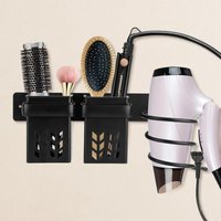 Tigrezy Haartrocknerhalter, wandmontierter Haartrocknerhalter mit Aufbewahrungshalter, Haartrocknerhalter für Badezimmer, Schlafzimmer, Hotel Tigrezy Haartrocknerhalter, wandmontierter Haartrocknerhalter mit Aufbewahrungshalter, Haartrocknerhalter für Badezimmer, Schlafzimmer, Hotel von TIGREZY