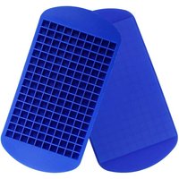Tigrezy - Mini-Eiswürfelschalen aus Silikon, 2er-Pack, 160 kleine Eiswürfelformen, leicht herausnehmbare zerstoßene Eiswürfel zum Kühlen von von TIGREZY