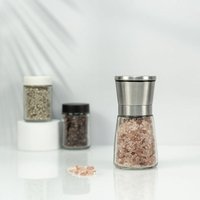 Tigrezy - Salz- oder Pfeffermühle aus Edelstahl – Top-Gewürzmühle mit Keramikklingen, gebürstetem Edelstahl und einstellbarer Grobheit von Pepper von TIGREZY