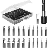 Schraubenausdreher-Set für abgebrochene Schrauben, 22-teilig, verbesserte Ausdrehwerkzeuge aus hss 4341-Stahllegierung mit Bohrern, 2 magnetischen Schraubenausdreher-Set für abgebrochene Schrauben, 22-teilig, verbesserte Ausdrehwerkzeuge aus hss 4341-Stahllegierung mit Bohrern, 2 magnetischen von TIGREZY