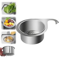 Tigrezy - Siebkorb für die Spüle aus Edelstahl in Schwanenform, multifunktionales Abflusssieb für die Küchenspüle, zum Aufhängen an den Wasserhahn (1 von TIGREZY