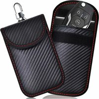 Tigrezy - Signalblockierende Faraday-Tasche, 2er-Set RFID-Signalblockierende Tasche für Autoschlüssel, Anti-RFID-Schutzhülle aus Kohlefaser Tigrezy - Signalblockierende Faraday-Tasche, 2er-Set RFID-Signalblockierende Tasche für Autoschlüssel, Anti-RFID-Schutzhülle aus Kohlefaser von TIGREZY