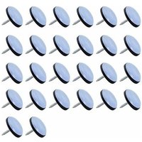 Tigrezy - Teflon-Gleiter, 26 Stück Teflon-Gleitpad ø 25 mm Teflon-Möbelgleiter, professionelle Möbelgleiter-Gleitpads mit Nägeln, von TIGREZY