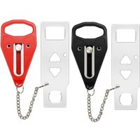 Tragbares Türschloss, 2er-Pack, zusätzliches Schloss für zusätzliche Privatsphäre und Sicherheit zu Hause, im Hotel und in der Wohnung, verhindert Tragbares Türschloss, 2er-Pack, zusätzliches Schloss für zusätzliche Privatsphäre und Sicherheit zu Hause, im Hotel und in der Wohnung, verhindert von TIGREZY