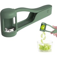 Traubenschneider für Kleinkinder und Babys, Gemüse- und Obstsalat-Küchenutensil für Trauben, Kirschtomaten und Erdbeeren (Grün) von TIGREZY