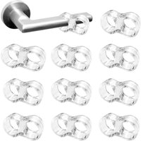 Tigrezy - Türstopper 10 Stück pvc Türgriffstopper Türstoßstange Silikon Tür Anti-Türgriffschutz (Transparent) von TIGREZY