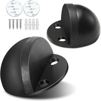 Türstopper aus schwarzem Gummi, selbstklebend, ohne Bohren, für Türunterseite, Wandschutz, 2er-Set Türstopper aus schwarzem Gummi, selbstklebend, ohne Bohren, für Türunterseite, Wandschutz, 2er-Set von TIGREZY