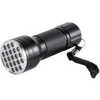 UV-Taschenlampe, 21 LEDs, 395 nm, violettes Licht, Geldschein- und Kreditkartenerkennung, schwarzes Gehäuse UV-Taschenlampe, 21 LEDs, 395 nm, violettes Licht, Geldschein- und Kreditkartenerkennung, schwarzes Gehäuse von TIGREZY