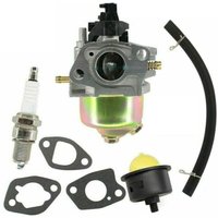 Vergaser-Kit-Ersatz, Kickback-Seilzugstarter-Kit, Rasenmäher-Motorteile, für Einhell Gc-Pm 46/1 S Gc-Pm 51/2 S Hw Hbm 46 R Rasenmäher von TIGREZY