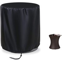 Wasserdichte Abdeckung für kleinen runden Tisch, Terrassentisch – wasserdichte Eiskübelabdeckung – Schwarz (52 x 58 cm) von TIGREZY