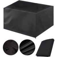 Wasserdichte Gartenmöbelabdeckung 150 x 150 x 75 cm, rechteckige Oxford-Gartentischabdeckung, winddicht und UV-beständig für Stühle, Rattan-Sofas Wasserdichte Gartenmöbelabdeckung 150 x 150 x 75 cm, rechteckige Oxford-Gartentischabdeckung, winddicht und UV-beständig für Stühle, Rattan-Sofas von TIGREZY