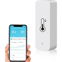 Tigrezy - Wi-Fi smart thermometer hygrometer, Mini-Digital-Innentemperatur- und Luftfeuchtigkeitssensor, Remote-Raumtemperatur-Fernsensor-App für den von TIGREZY