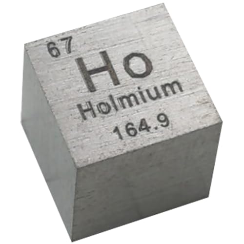 TIHONORI 10 mm Würfel aus reinem Metallelement – Periodensystem-Probenwürfel,Holmium von TIHONORI