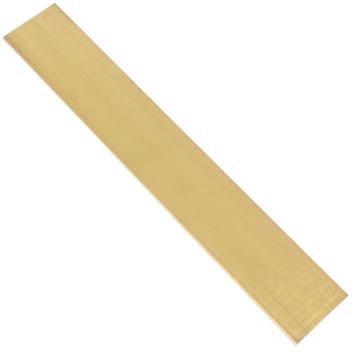 TIHONORI 1 Stück Messing Flachstange Dicke 10mm Länge 500mm Breite von 10mm bis 100mm Rechteck quadratisches Metall massives Messing Stangenmaterial für Handwerk Hobby,50mm von TIHONORI