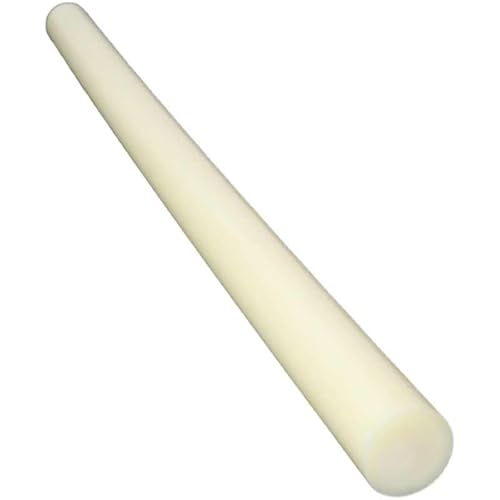 TIHONORI 100 cm Langer Beiger Nylonstabdurchmesser 15 mm-50 mm Kunststoff-Rundstab 1 Stück langlebiger Kunststoffstab für die DIY-Verarbeitung,15mm von TIHONORI