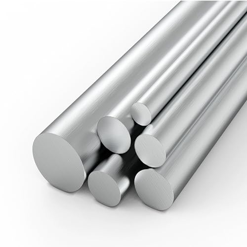 TIHONORI 5 Stück Runder Aluminiumstab, 2-5 Mm Durchmesser, 500 Mm Lang, 6061 Aluminium-Rundstab Für DIY-Handwerk,3x500mm von TIHONORI
