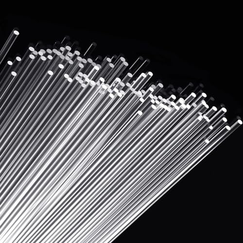 TIHONORI 50 Stück Acryl Dübelstangen Länge 15cm DIY Material Blumenarrangement Dekoration Durchmesser 2mm-5mm Transparente Acrylstäbe,2mm von TIHONORI